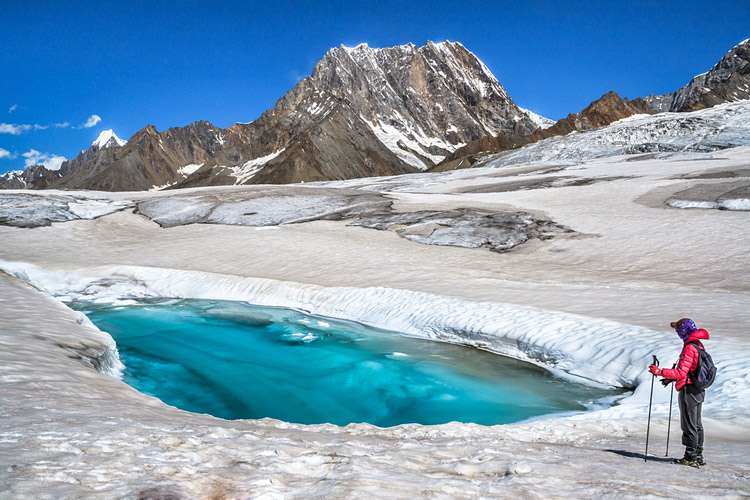 Biafo Hispar Trek across glaciers in Karakoram mountains, Pakistan