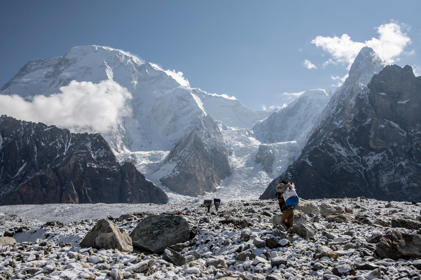 Broad Peak, surrounded by the towering peaks of the Karakoram, ready for a challenging hiking